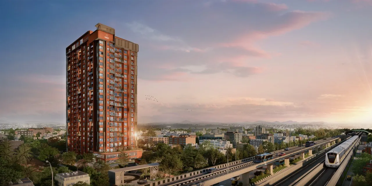 Heart of Harmony — luxury residences overlooking Kudlu Gate Metro and the Bengaluru skyline